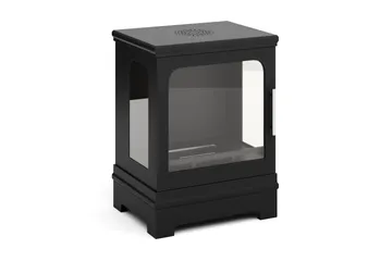 Corbo Liten Fristående Rektangulär Etanolkamin 59x35x45 cm i Stål och Glas - Svart - Inredning - Kaminer - Kamin utan skorsten - Etanolkamin