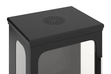 Corbo Liten Fristående Rektangulär Etanolkamin 59x35x45 cm i Stål och Glas - Svart - Inredning - Kaminer - Kamin utan skorsten - Etanolkamin