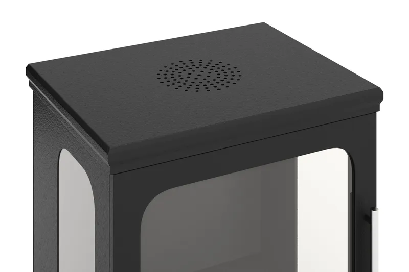 Corbo Liten Fristående Rektangulär Etanolkamin 59x35x45 cm i Stål och Glas - Svart - Inredning - Kaminer - Kamin utan skorsten - Etanolkamin