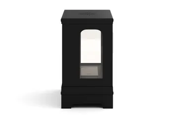 Corbo Liten Fristående Rektangulär Etanolkamin 59x35x45 cm i Stål och Glas - Svart - Inredning - Kaminer - Kamin utan skorsten - Etanolkamin