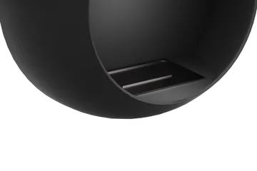 Corbo Liten Vägghängd Rund Etanolkamin 60x23x60 cm i Stål - Svart - Inredning - Kaminer - Kamin utan skorsten - Etanolkamin