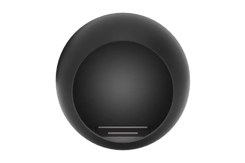 Corbo Liten Vägghängd Rund Etanolkamin 60x23x60 cm i Stål - Svart - Inredning - Kaminer - Kamin utan skorsten - Etanolkamin