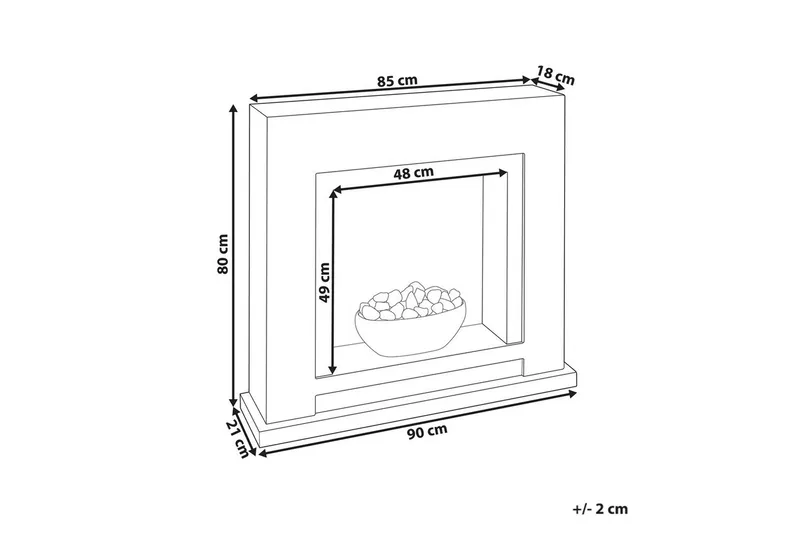 Elektrisk eldstad Sahara - Inredning - Kaminer - Kamin utan skorsten - Elkamin
