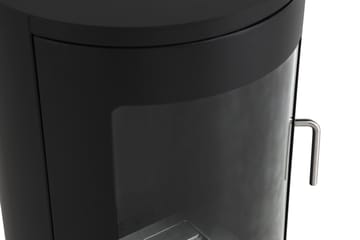 Braskamin Capo Bioetanol Fristående H96 - Svart|Rostfritt Stål|Glas - Inredning - Kaminer - Kamin utan skorsten - Etanolkamin