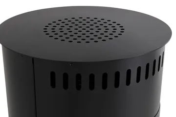 Corbo Fristående Rund Etanolkamin 112x45x45 cm i Glas och rostfritt stål - Svart - Inredning - Kaminer - Kamin utan skorsten - Etanolkamin