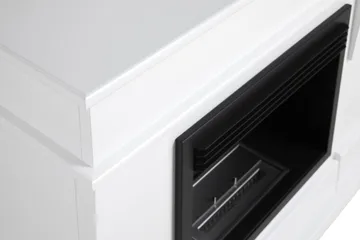 Route Braskamin Bioetanol Fristående MDF - Vit/Svart/Rostfritt Stål - Inredning - Kaminer - Kamin utan skorsten - Etanolkamin