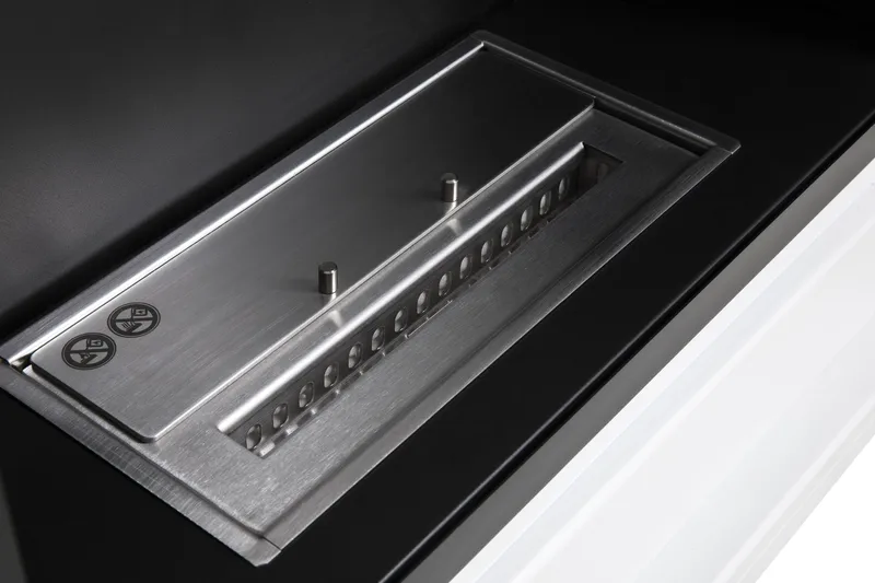 Route Braskamin Bioetanol Fristående MDF - Vit/Svart/Rostfritt Stål - Inredning - Kaminer - Kamin utan skorsten - Etanolkamin