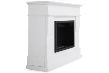 Route Braskamin Bioetanol Fristående MDF - Vit/Svart/Rostfritt Stål - Inredning - Kaminer - Kamin utan skorsten - Etanolkamin