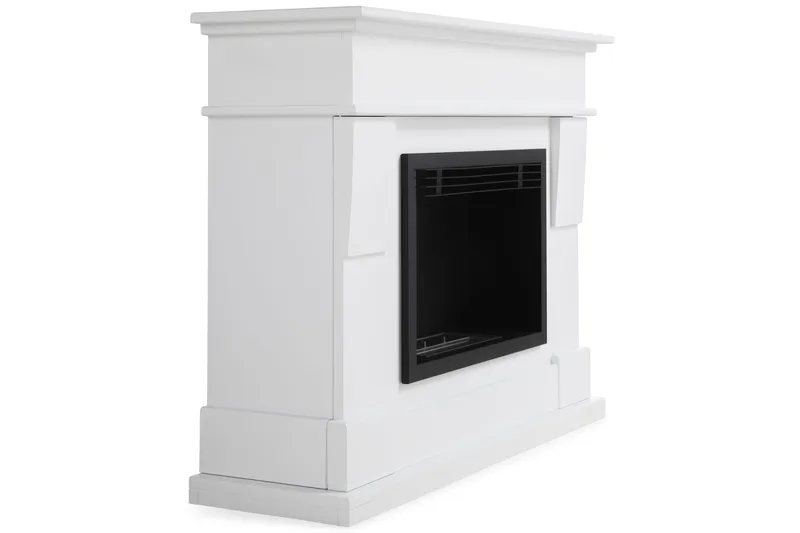 Route Braskamin Bioetanol Fristående MDF - Vit/Svart/Rostfritt Stål - Inredning - Kaminer - Kamin utan skorsten - Etanolkamin