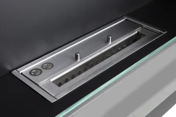 Vitalis Braskamin Bioetanol Vägghängd - Svart/Rostfritt Stål/Glas - Inredning - Kaminer - Kamin utan skorsten - Etanolkamin