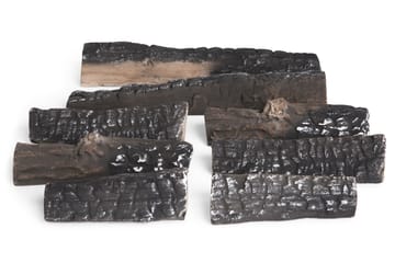 Keramiska vedträn - Vit - Inredning - Kaminer - Tillbehör kaminer