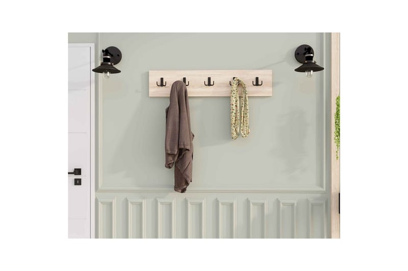 Kresto Väggskiva 80x80 cm - Ek - Förvaring - Klädförvaring - Klädhängare - Krokar