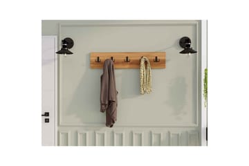 Kresto Väggskiva 80x80 cm - Valnöt - Förvaring - Klädförvaring - Klädhängare - Krokar