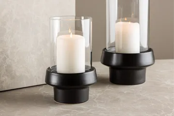 Davida Ljuslykta 13x20 cm - Svart - Inredning - Ljus & dofter - Ljusstakar & ljuslyktor