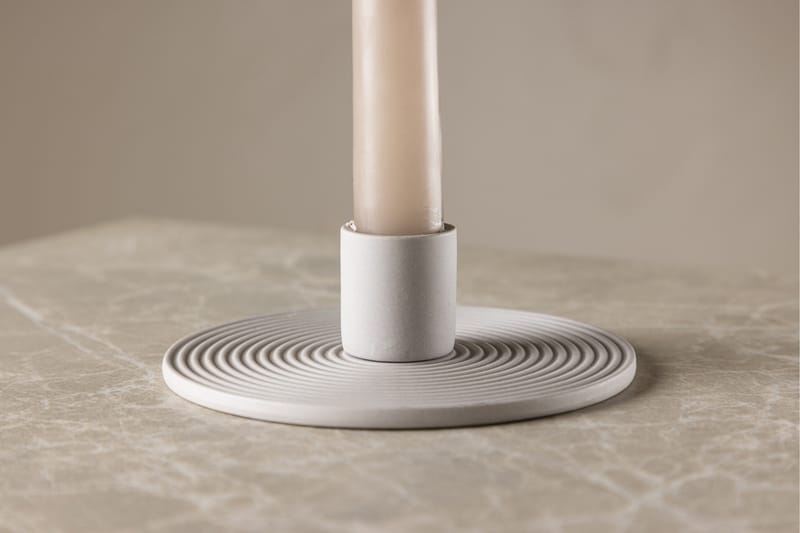 Dian Ljusstake 12x4 cm - Grå - Inredning - Ljus & dofter - Ljusstakar & ljuslyktor