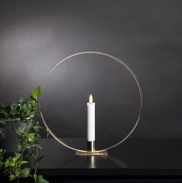 Flamme Ring Inomhusdekoration 28.5 cm - mässing/vit - Inredning - Ljus & dofter - Ljusstakar & ljuslyktor