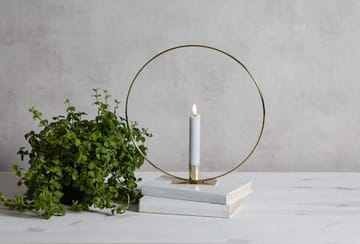 Flamme Ring Inomhusdekoration 28.5 cm - mässing/vit - Inredning - Ljus & dofter - Ljusstakar & ljuslyktor