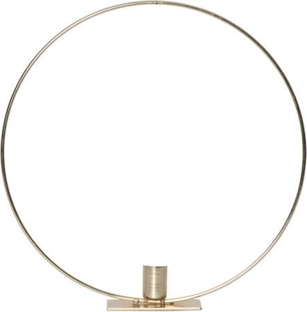Flamme Ring Inomhusdekoration 28.5 cm - mässing/vit - Inredning - Ljus & dofter - Ljusstakar & ljuslyktor