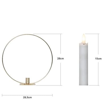 Flamme Ring Inomhusdekoration 28.5 cm - mässing/vit - Inredning - Ljus & dofter - Ljusstakar & ljuslyktor