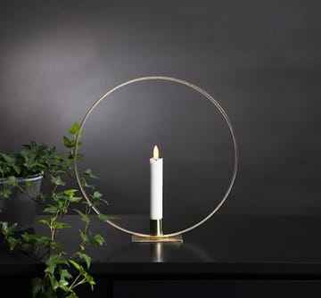 Flamme Ring Inomhusdekoration 28.5 cm - mässing/vit - Inredning - Ljus & dofter - Ljusstakar & ljuslyktor
