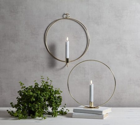 Flamme Ring Inomhusdekoration 28.5 cm - mässing/vit - Inredning - Ljus & dofter - Ljusstakar & ljuslyktor