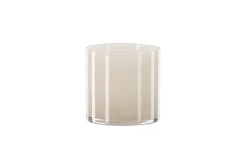 Glora Ljuslykta 12x12 cm - Beige - Inredning - Ljus & dofter - Ljusstakar & ljuslyktor