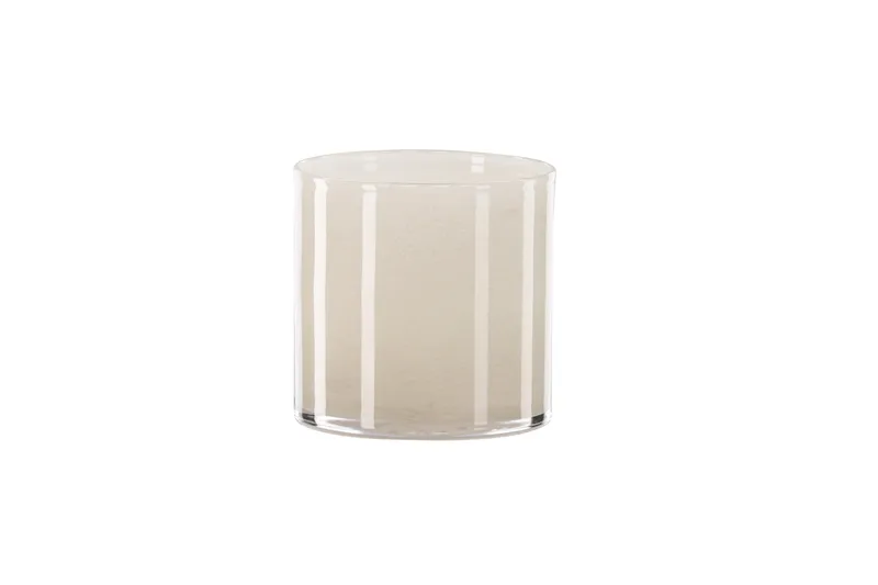Glora Ljuslykta 12x12 cm - Beige - Inredning - Ljus & dofter - Ljusstakar & ljuslyktor