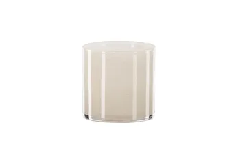 Glora Ljuslykta 12x12 cm - Beige - Inredning - Ljus & dofter - Ljusstakar & ljuslyktor