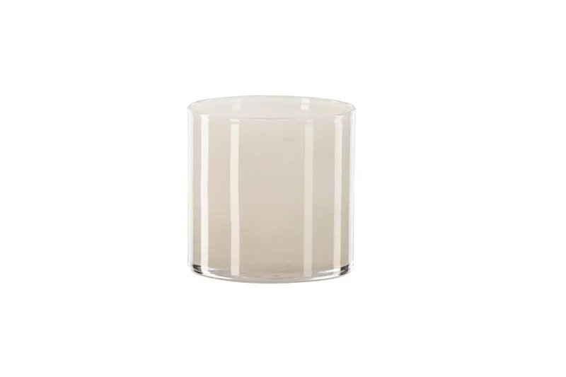 Glora Ljuslykta 12x12 cm - Beige - Inredning - Ljus & dofter - Ljusstakar & ljuslyktor