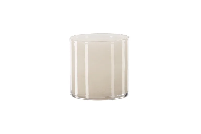 Glora Ljuslykta 12x12 cm - Beige - Inredning - Ljus & dofter - Ljusstakar & ljuslyktor