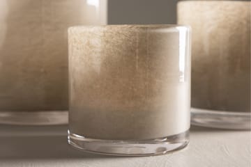 Glora Ljuslykta 8x8 cm - Beige - Inredning - Ljus & dofter - Ljusstakar & ljuslyktor