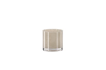 Glora Ljuslykta 8x8 cm - Beige - Inredning - Ljus & dofter - Ljusstakar & ljuslyktor