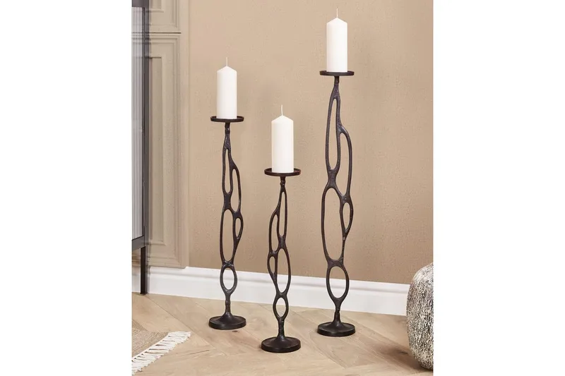 Ljusstakar Buni set om 3 - Inredning - Ljus & dofter - Ljusstakar & ljuslyktor