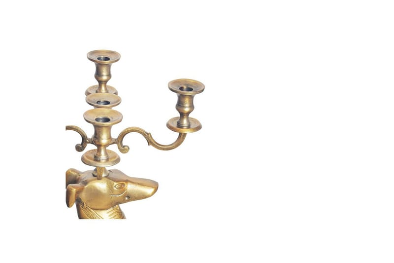 Dekorativ figur Wohnling Ljusstake Greyhound Aluminium Modern - Inredning - Ljus & dofter - Ljusstakar & ljuslyktor - Golvkandelaber