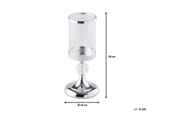 Ljusstake Cotui 41 cm - Silver - Inredning - Ljus & dofter - Ljusstakar & ljuslyktor