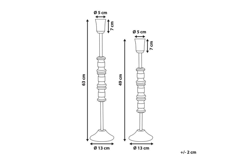 Ljusstakar Salamina set om 2 - Inredning - Ljus & dofter - Ljusstakar & ljuslyktor