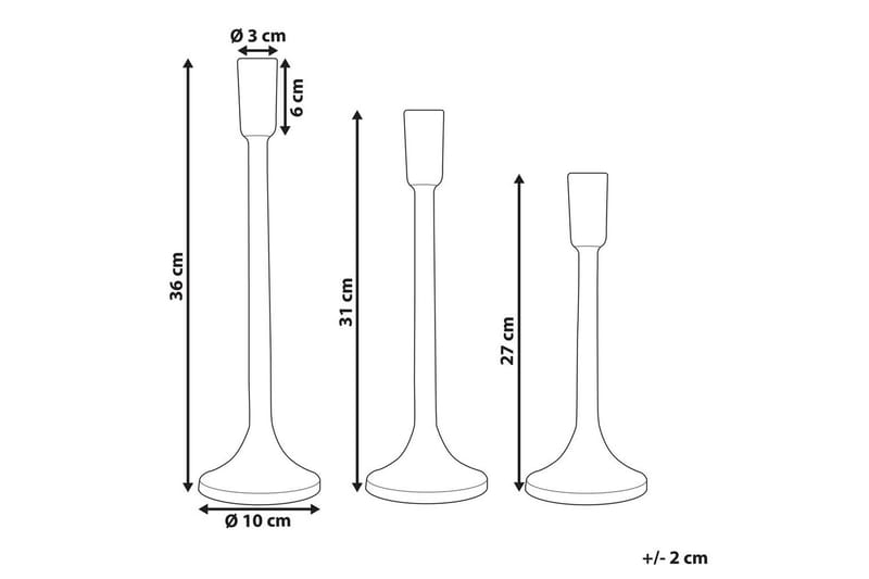 Ljusstakar Zimbabwe set om 3 - Inredning - Ljus & dofter - Ljusstakar & ljuslyktor