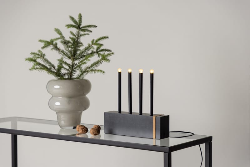 Ljusstake & kandelaber för bord Venture Home Fjällberget Ljusstake Black - Inredning - Ljus & dofter - Ljusstakar & ljuslyktor