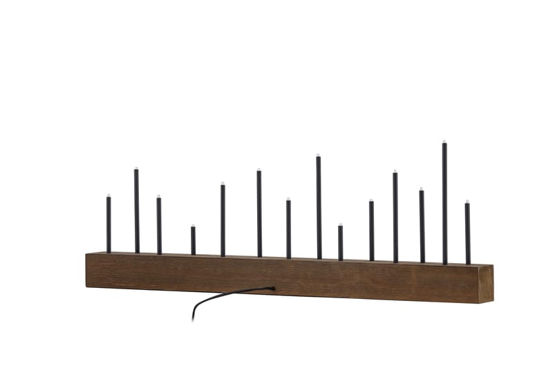 Ljusstake & kandelaber för bord Venture Home Kungsberget Ljusstake Walnut - Inredning - Ljus & dofter - Ljusstakar & ljuslyktor