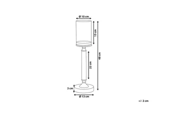 Ljusstake Abbeville Guld, 13x13x48 cm - Guld, 13x13x48 cm - Inredning - Ljus & dofter - Ljusstakar & ljuslyktor