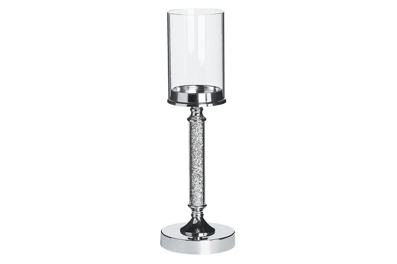 Ljusstake Abbeville Silver, 13x13x41 cm, Silver, 13x13x41 cm
