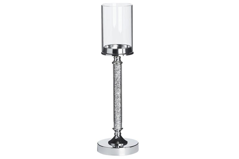 Ljusstake Abbeville Silver, 13x13x48 cm, Silver, 13x13x48 cm
