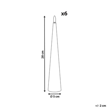 LED-ljus Aurum Set med 6 - Röd - Inredning - Dekoration & inredningsdetaljer - Julpynt & juldekoration - Julljus