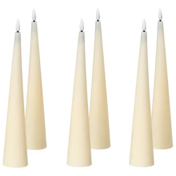 LED-ljus Aurum Set med 6 - Vit - Inredning - Dekoration & inredningsdetaljer - Julpynt & juldekoration - Julljus