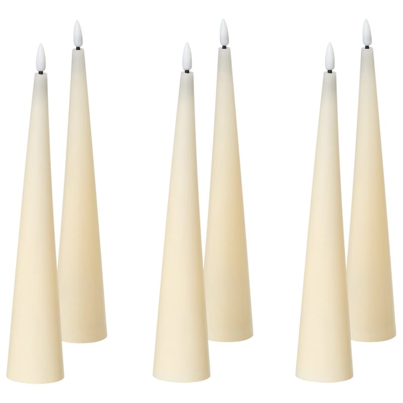 LED-ljus Aurum Set med 6 - Vit - Inredning - Dekoration & inredningsdetaljer - Julpynt & juldekoration - Julljus