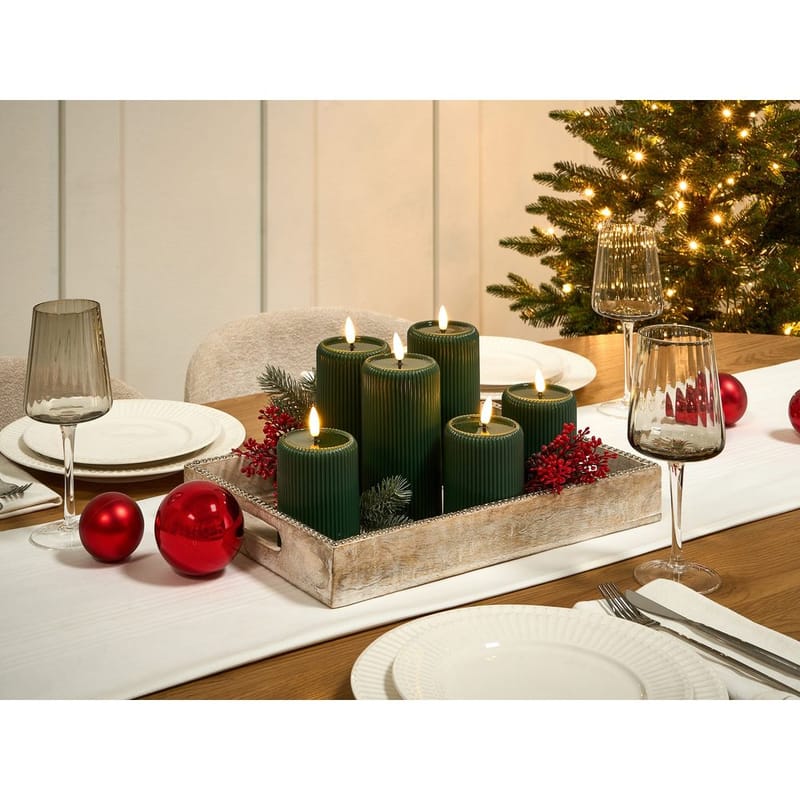 LED-ljus Noisette Set med 6 - Grön - Inredning - Ljus & dofter - Ljus & stearinljus - Kronljus & antikljus