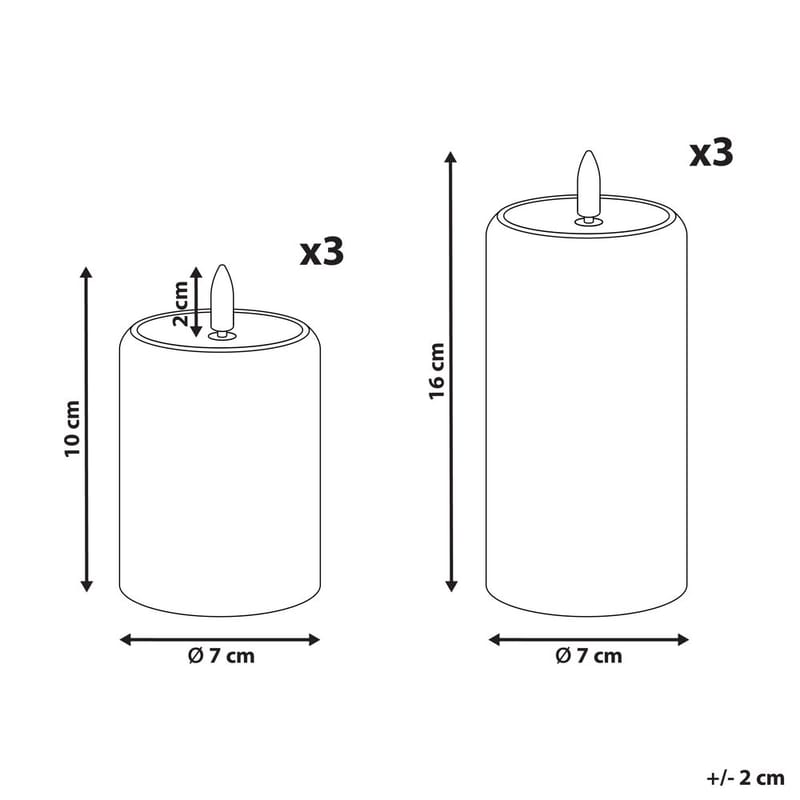 LED-ljus Noisette Set med 6 - Grön - Inredning - Ljus & dofter - Ljus & stearinljus - Kronljus & antikljus