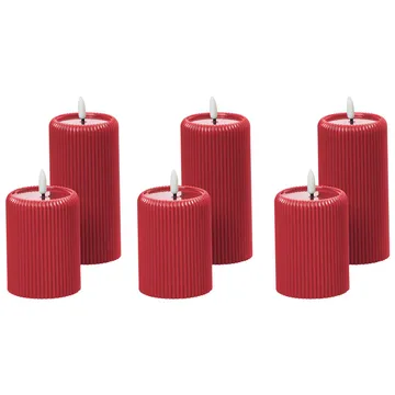 LED-ljus Noisette Set med 6 - Röd - Inredning - Dekoration & inredningsdetaljer - Julpynt & juldekoration - Julljus