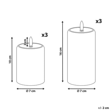 LED-ljus Noisette Set med 6 - Vit - Inredning - Dekoration & inredningsdetaljer - Julpynt & juldekoration - Julljus