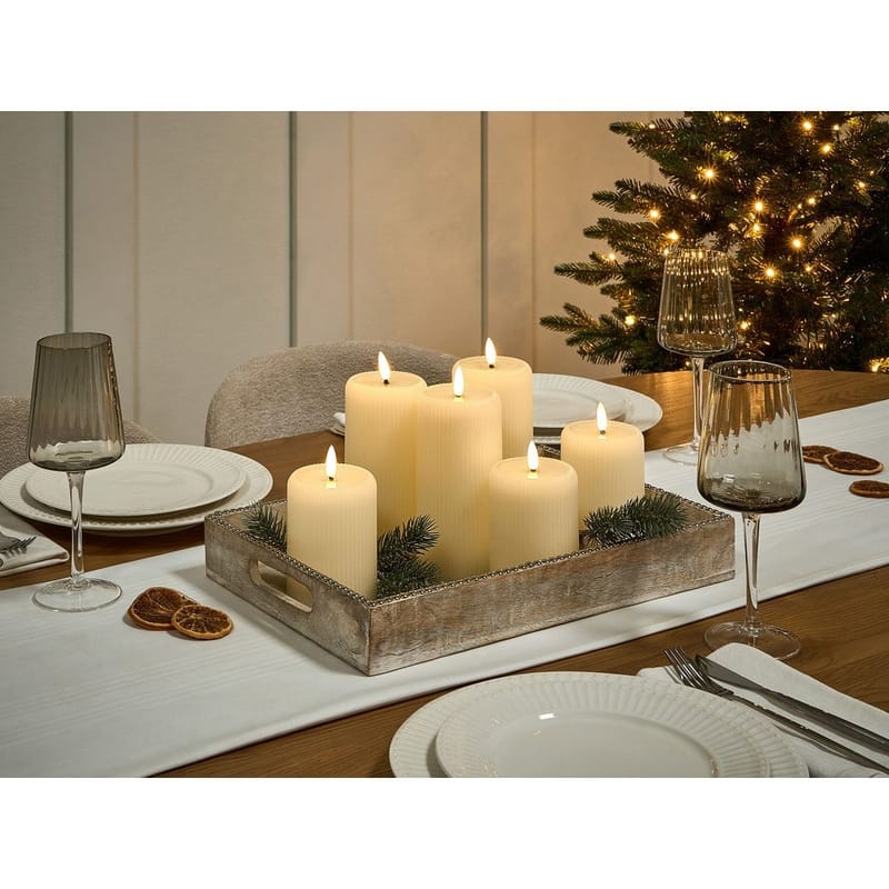 LED-ljus Noisette Set med 6 - Vit - Inredning - Dekoration & inredningsdetaljer - Julpynt & juldekoration - Julljus